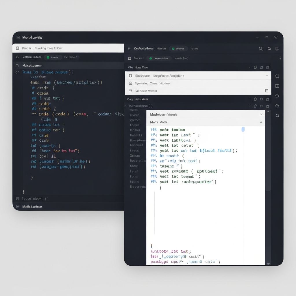 Markdown file example showing raw syntax on the left and beautifully rendered output on the right in MD Opener